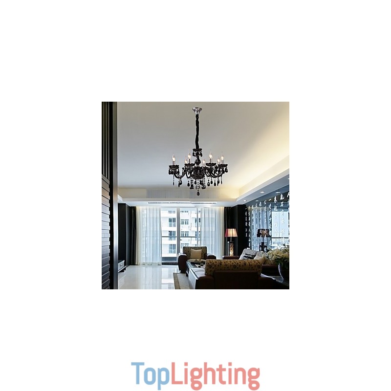 Modern Contemporary Crystal Electroplated Chandelier