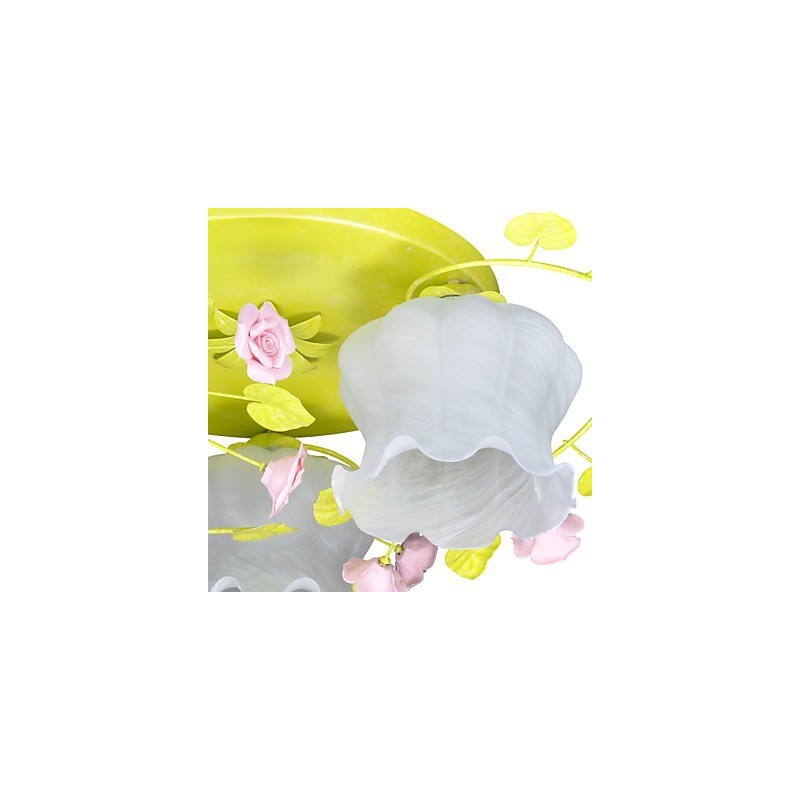 Creative Lamp Lamp Warm Garden Rose Three Simple Ceiling Lamps