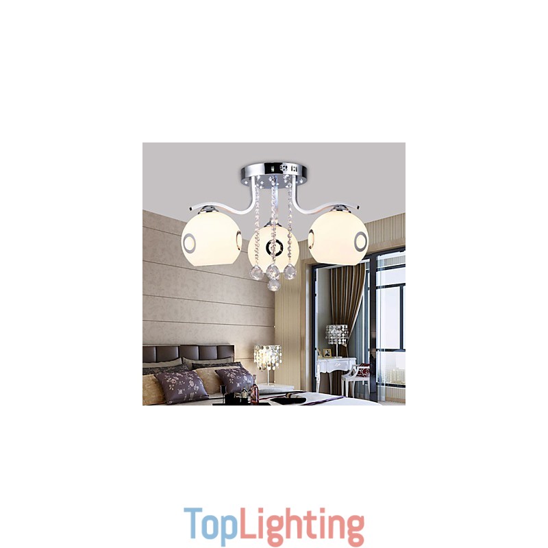 Flush Mount Crystal Modern Contemporary Glass