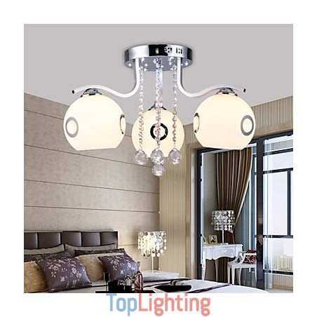 Flush Mount Crystal Modern Contemporary Glass Flush Mount Crystal Modern Contemporary Glass