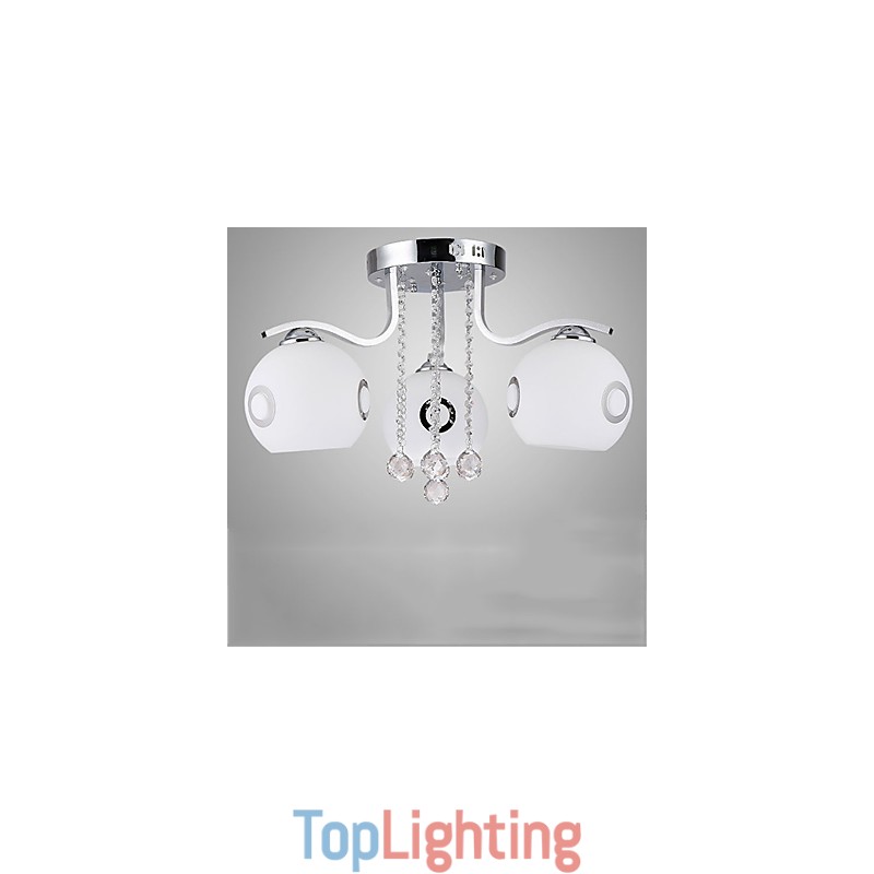 Flush Mount Crystal Modern Contemporary Glass