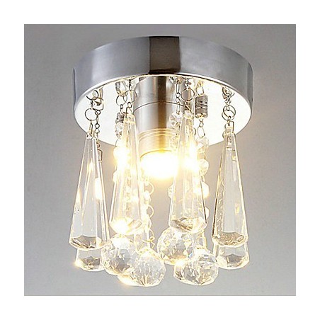 1 Light Semi Flush Mount in Crystal 1 Light Semi Flush Mount in Crystal
