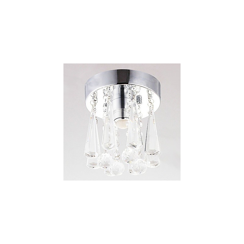 1 Light Semi Flush Mount in Crystal