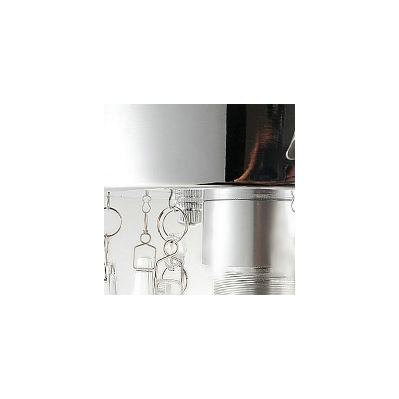 1 Light Semi Flush Mount in Crystal
