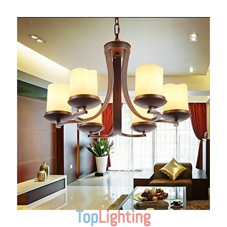 Traditional Classic Retro Mini Style Painting Metal Chandelier Traditional Classic Retro Mini Style Painting Metal Chandelier