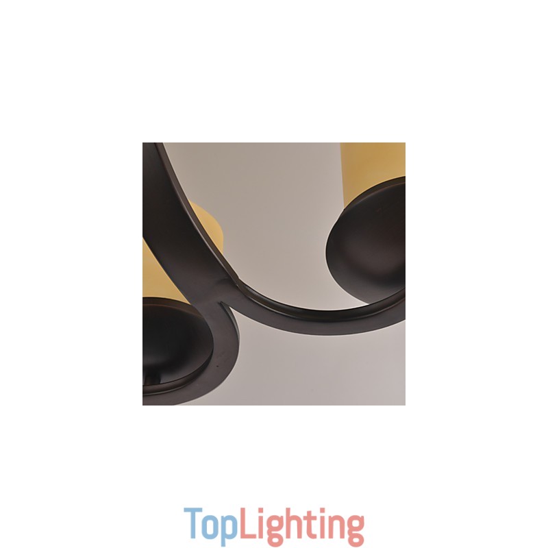Traditional Classic Retro Mini Style Painting Metal Chandelier