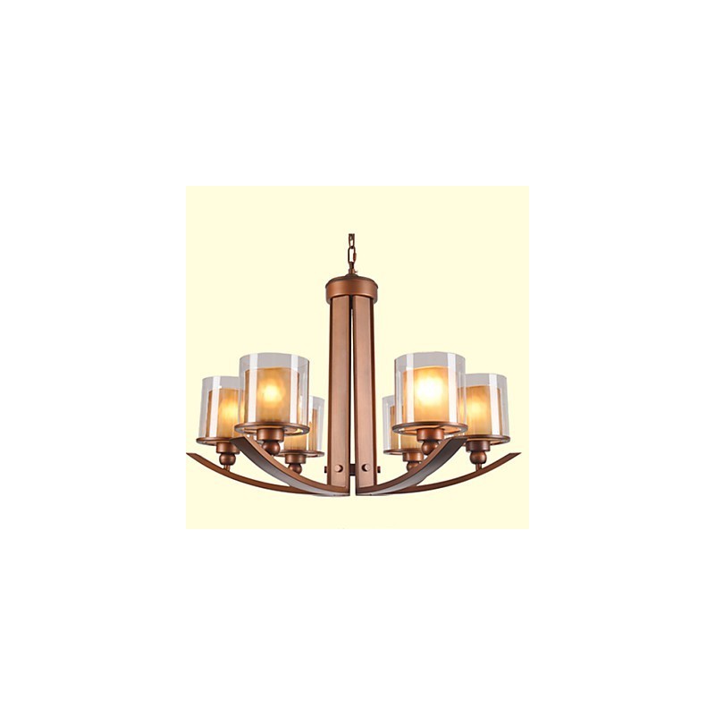 Traditional Classic Retro Mini Style Painting Metal Chandelier