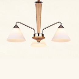 Vintage Mini Style Painting Wood Bamboo Flush Mount