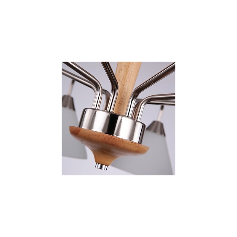 Vintage Mini Style Painting Wood Bamboo Flush Mount