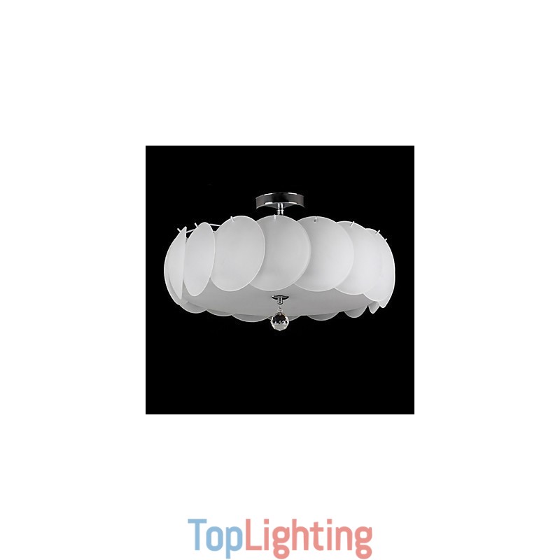 5 Light Glass Chandelier Modern Pendant Light Family