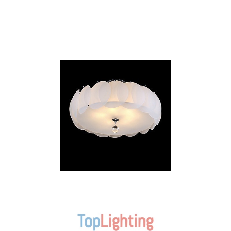 5 Light Glass Chandelier Modern Pendant Light Family
