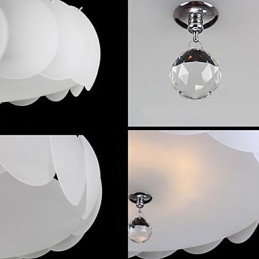 5 Light Glass Chandelier Modern Pendant Light Family