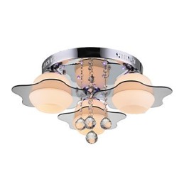 Remoter Control Flush Mount Modern Contemporary 3 Lights with Red Blues