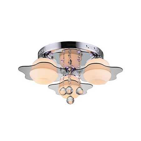 Remoter Control Flush Mount Modern Contemporary 3 Lights with Red Blues Remoter Control Flush Mount Modern Contemporary 3 Lights with Red Blues