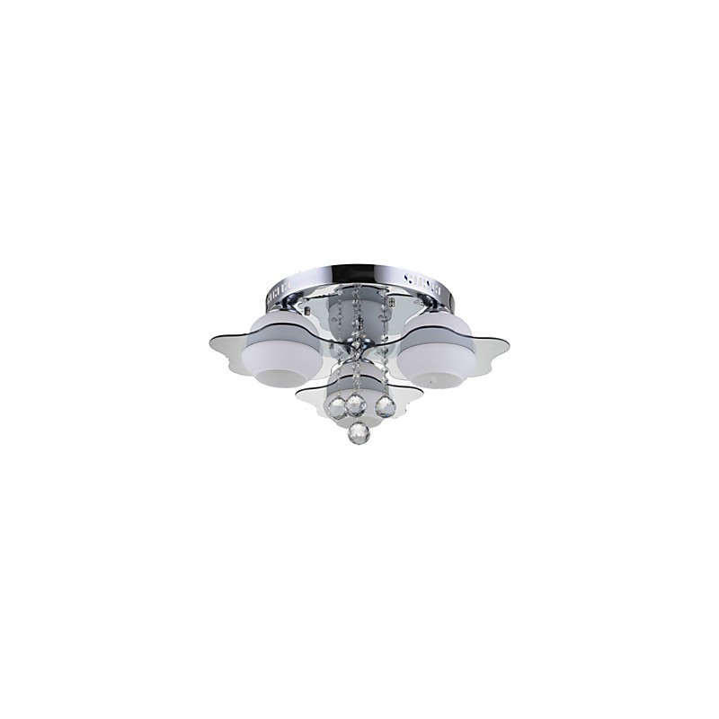 Remoter Control Flush Mount Modern Contemporary 3 Lights with Red Blues