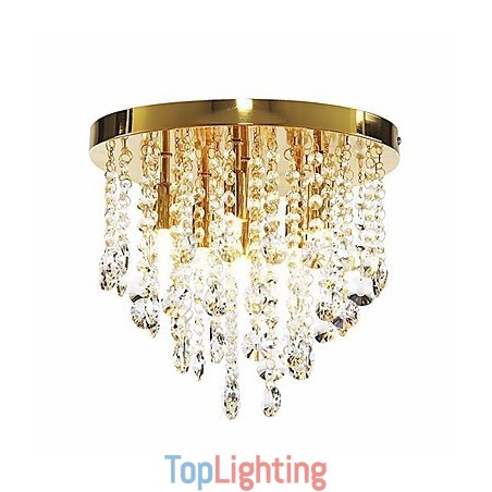 Modern Crystal Semi Flush Mount with 6 Lights (G9 Bulb Base) Modern Crystal Semi Flush Mount with 6 Lights (G9 Bulb Base)