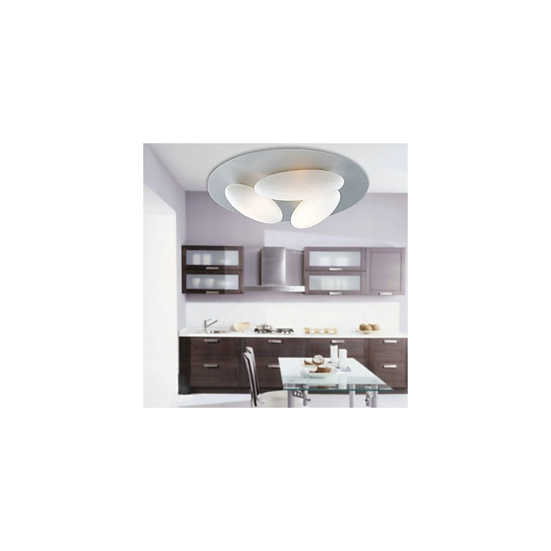 Modern Flush Mount with 3 Lights (G9 Bulb Base)