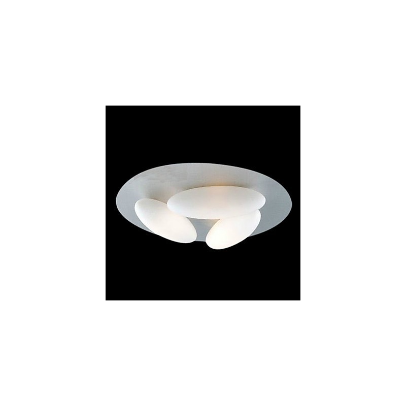 Modern Flush Mount with 3 Lights (G9 Bulb Base)