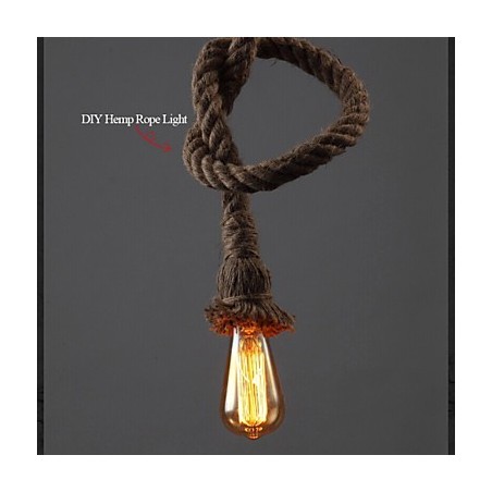 1 Light DIY Art Hemp Rope Light Creative Hemp Rope Droplight 1 Light DIY Art Hemp Rope Light Creative Hemp Rope Droplight