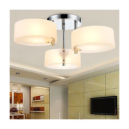 Flush Mount Modern Contemporary 3 Lights Ceiling Light Metal Flush Mount Modern Contemporary 3 Lights Ceiling Light Metal