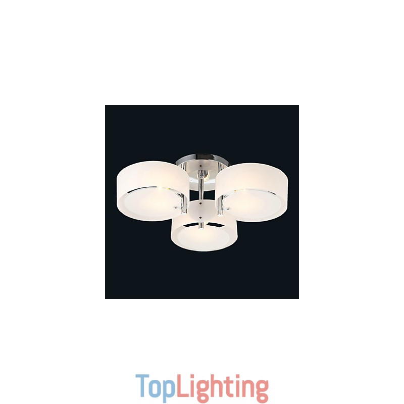 Flush Mount Modern Contemporary 3 Lights Ceiling Light Metal