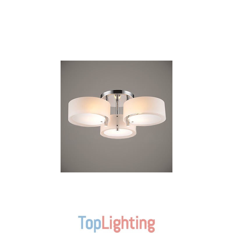 Flush Mount Modern Contemporary 3 Lights Ceiling Light Metal