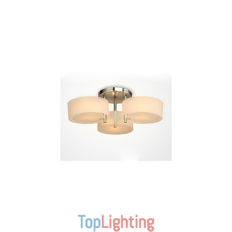 Flush Mount Modern Contemporary 3 Lights Ceiling Light Metal