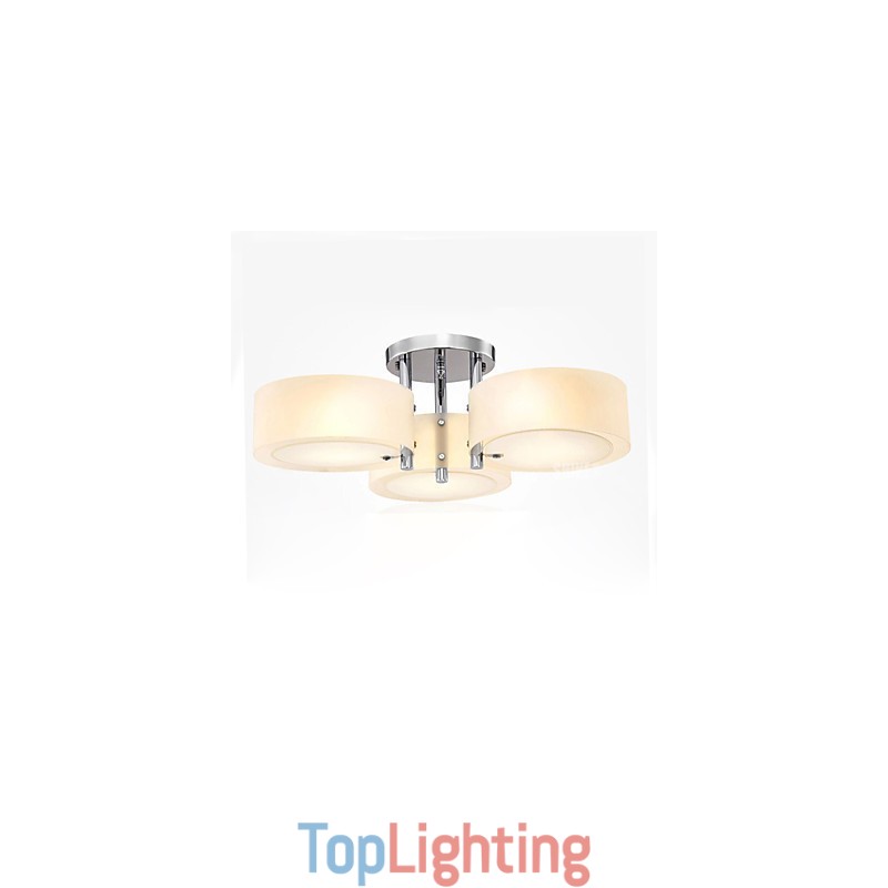 Flush Mount Modern Contemporary 3 Lights Ceiling Light Metal