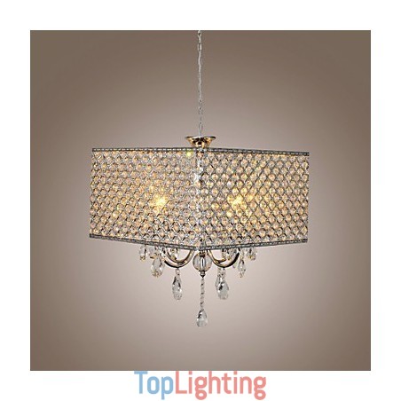 Modern Contemporary Drum Crystal Painting Metal Chandelier Modern Contemporary Drum Crystal Painting Metal Chandelier