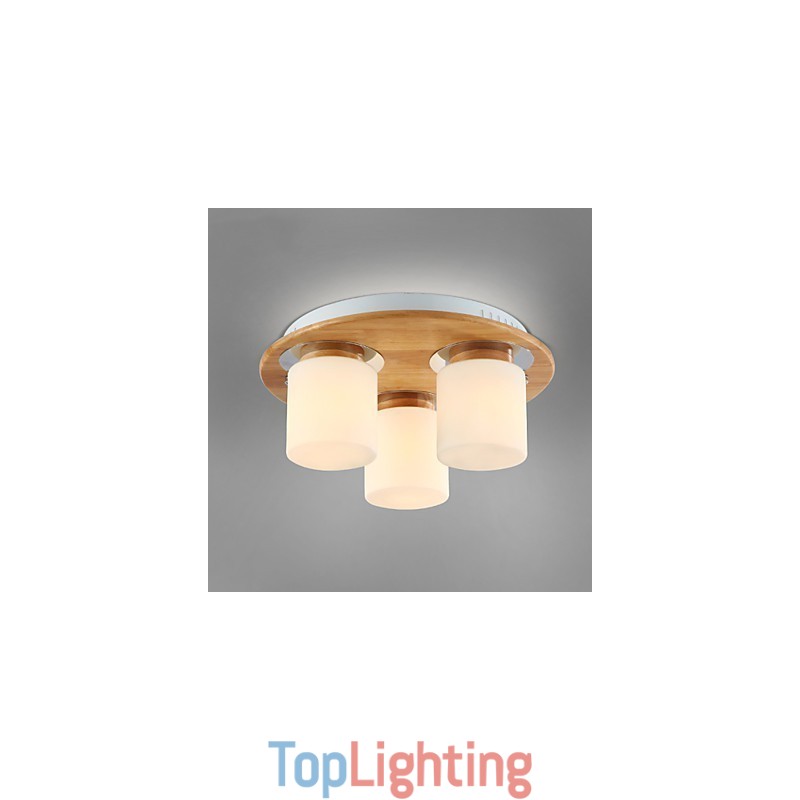 High Brightness Original Wooden Modern Ceiling Lights Country Style
