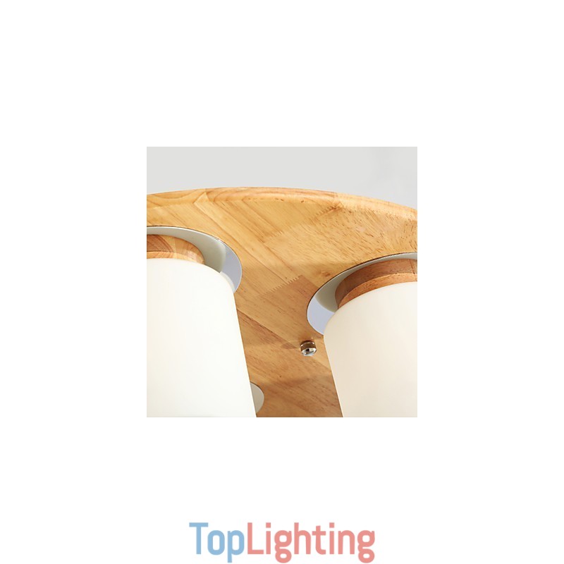 High Brightness Original Wooden Modern Ceiling Lights Country Style