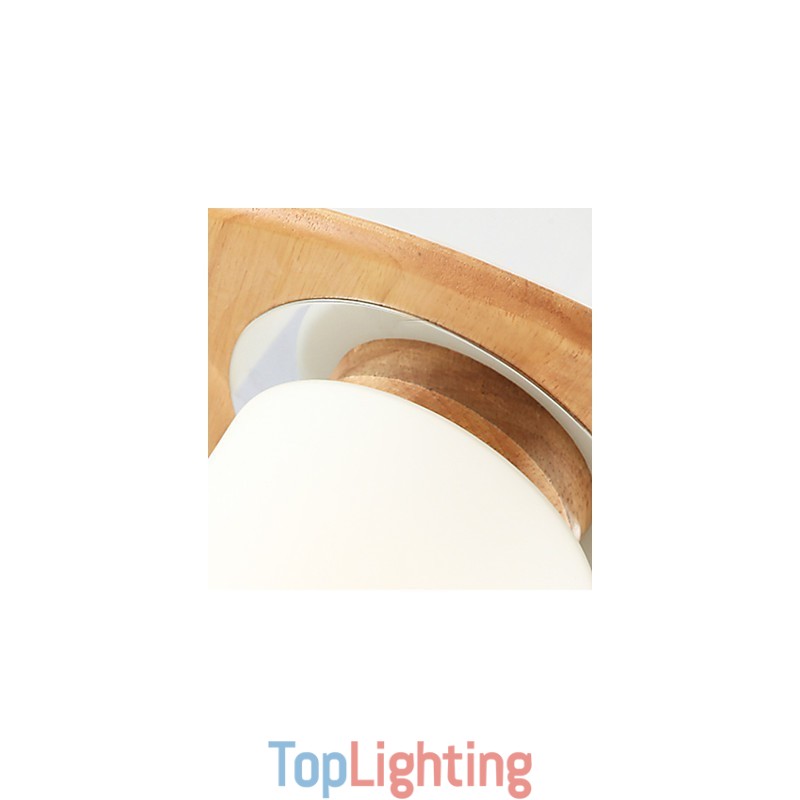 High Brightness Original Wooden Modern Ceiling Lights Country Style