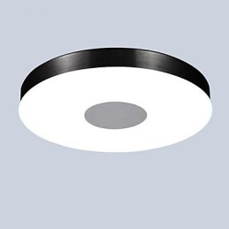 Modern Contemporary Brushed Metal Flush Mount