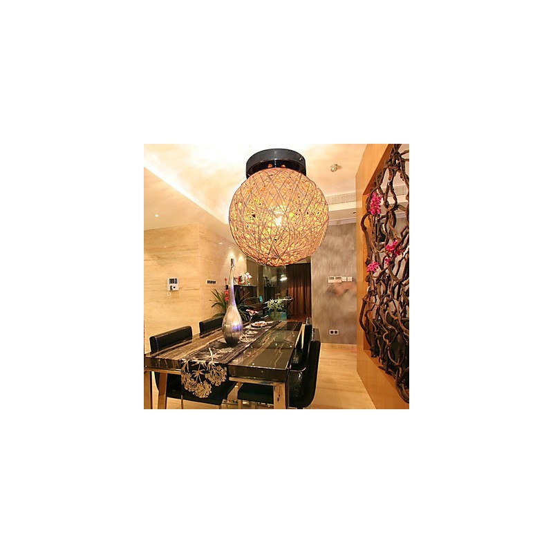 1 Light Ceiling Light in Ball Shaped Shade