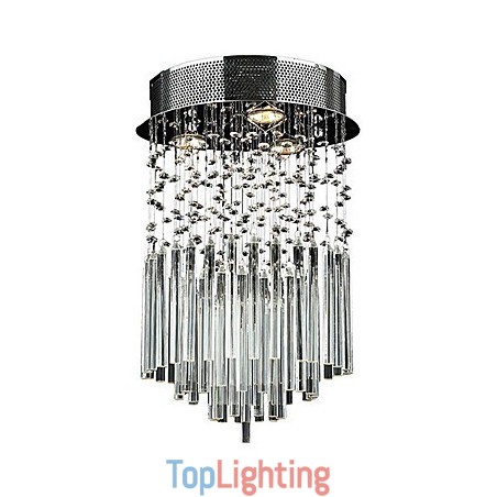 Modern Contemporary Crystal Electroplated Metal Flush Mount Modern Contemporary Crystal Electroplated Metal Flush Mount