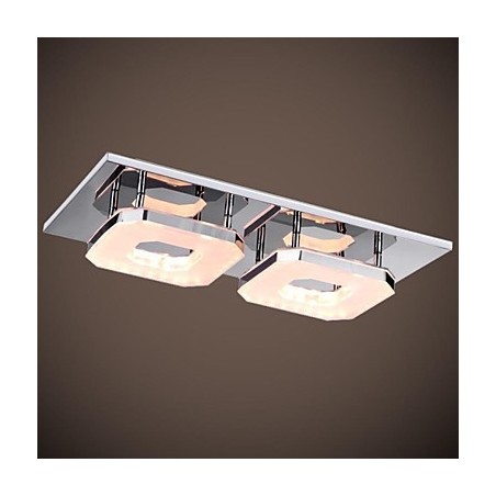 16W Acrylic Flush Mount 2 light Modern Acrylic Electroplating Stainless Steel 16W Acrylic Flush Mount 2 light Modern Acrylic Electroplating Stainless Steel