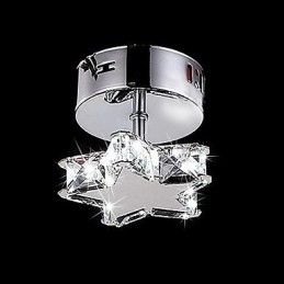 Modern Contemporary Crystal Metal Flush Mount