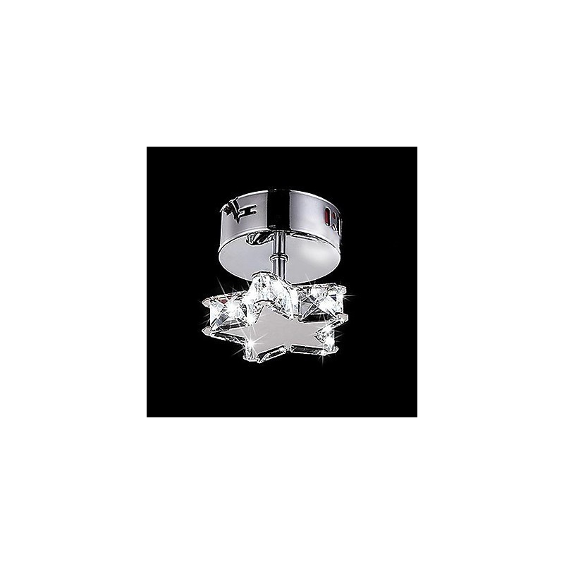 Modern Contemporary Crystal Metal Flush Mount