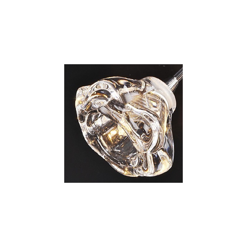 Modern Contemporary Rustic Lodge Chrome Metal Flush Mount