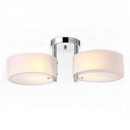 Flush Mount Modern Contemporary 2 Lights Ceiling Light Metal