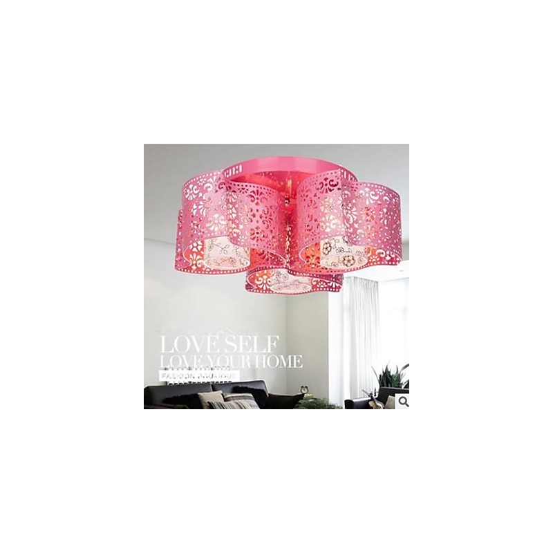 Wrought iron round light Warm wind 3 absorb dome light