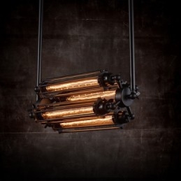 Rustic Lodge Retro Mini Style Electroplated Metal Chandelier
