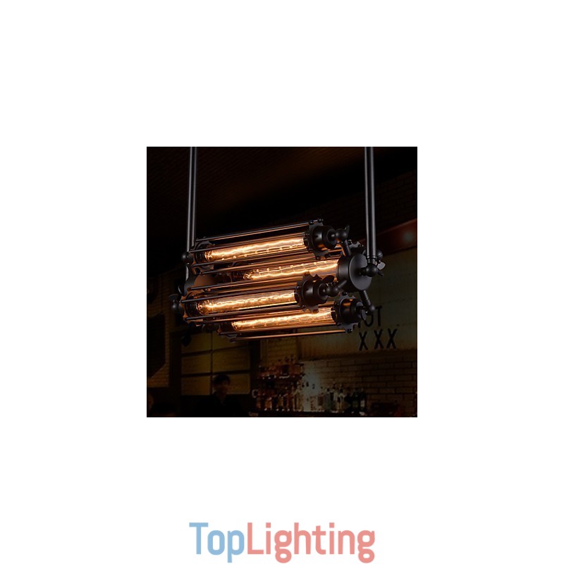 Rustic Lodge Retro Mini Style Electroplated Metal Chandelier
