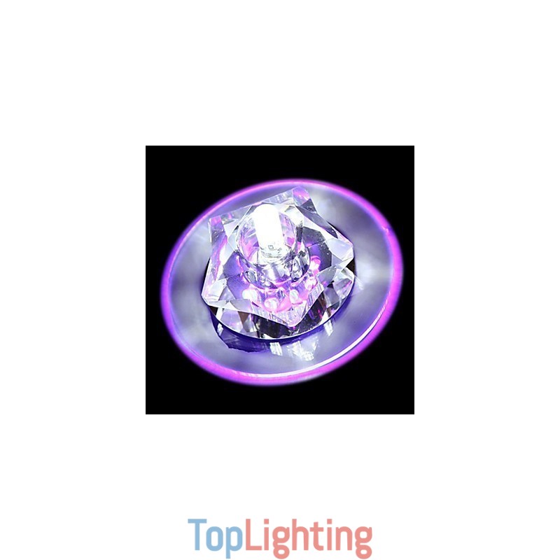 Modern Contemporary Crystal Chrome Crystal Flush Mount
