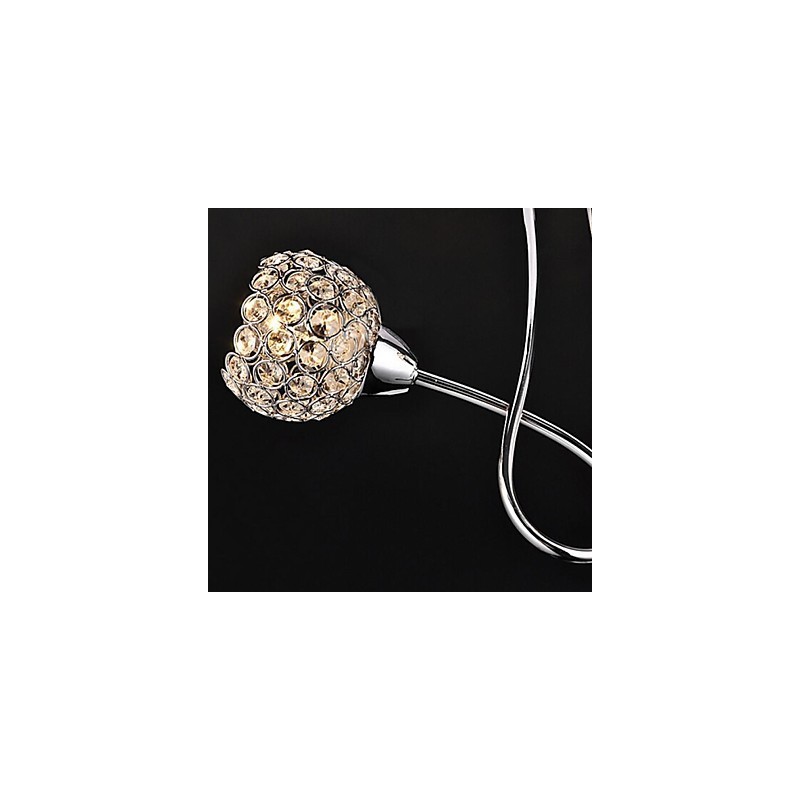 Modern Contemporary Traditional Classic Crystal Electroplated Metal Pendant Light Flush Mount