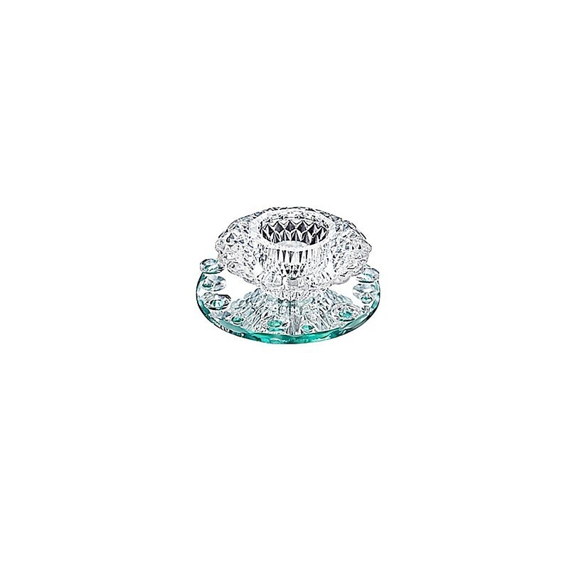 Modern Contemporary Crystal Mini Style Chrome Metal Flush Mount