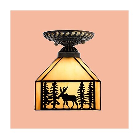Christmas European Rural Creative Arts Stained Glass Absorb Dome Lamp Light Christmas European Rural Creative Arts Stained Glass Absorb Dome Lamp Light