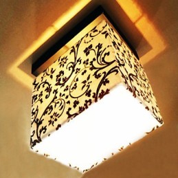 Modern Contemporary Painting Metal Flush Mount