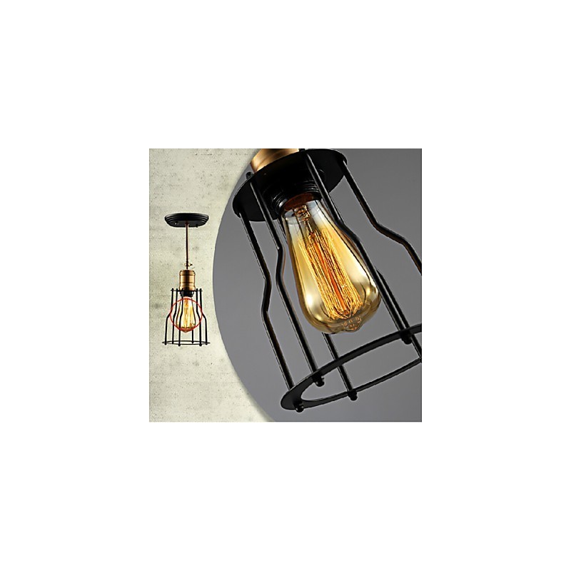 Flush Mount Traditional Classic Rustic Lodge Vintage Retro Country Metal