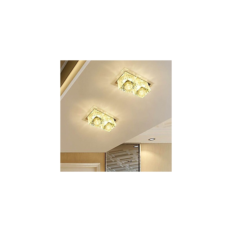 27*15*5CM Crystal Ceiling Lamp Spotlight SMD 6W Creative Lamp Tube Light Colorful Color Dome Light